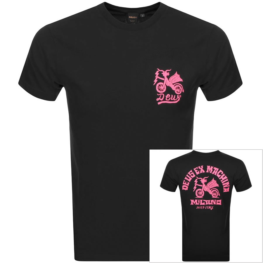 Alternative Image for ProductDeus Ex Machina Devil Milano Logo T Shirt Black1